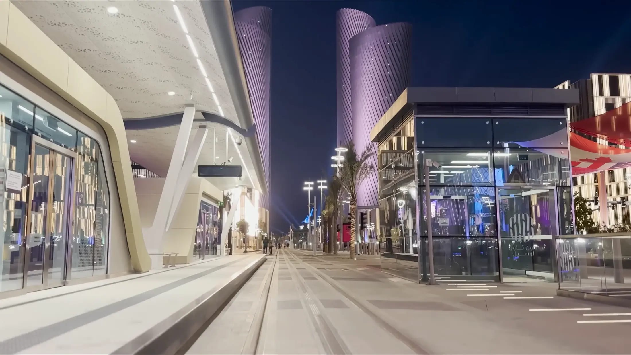 Towers along Lusail Boulevard, Qatar