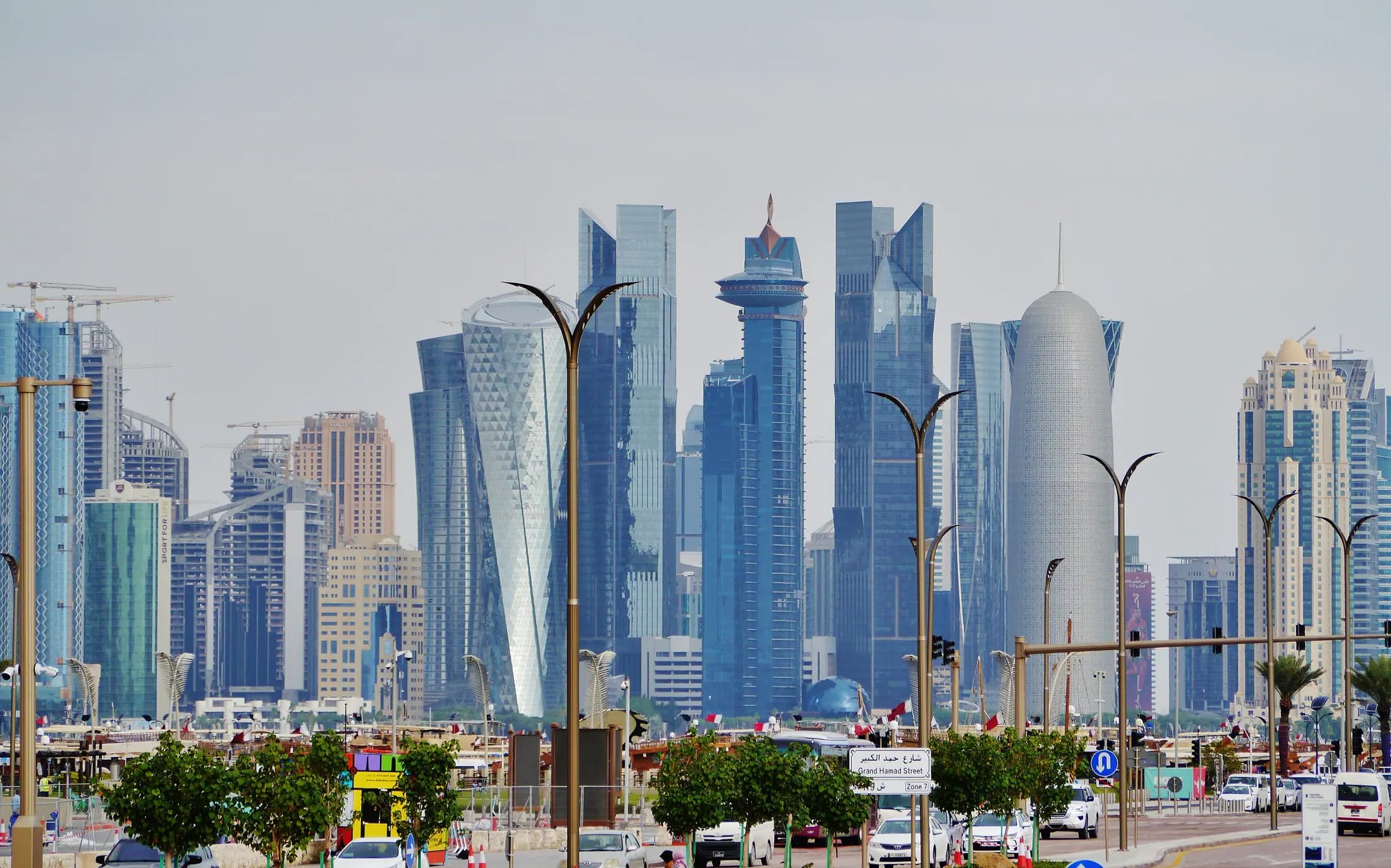 Doha West Bay skyline in daylight