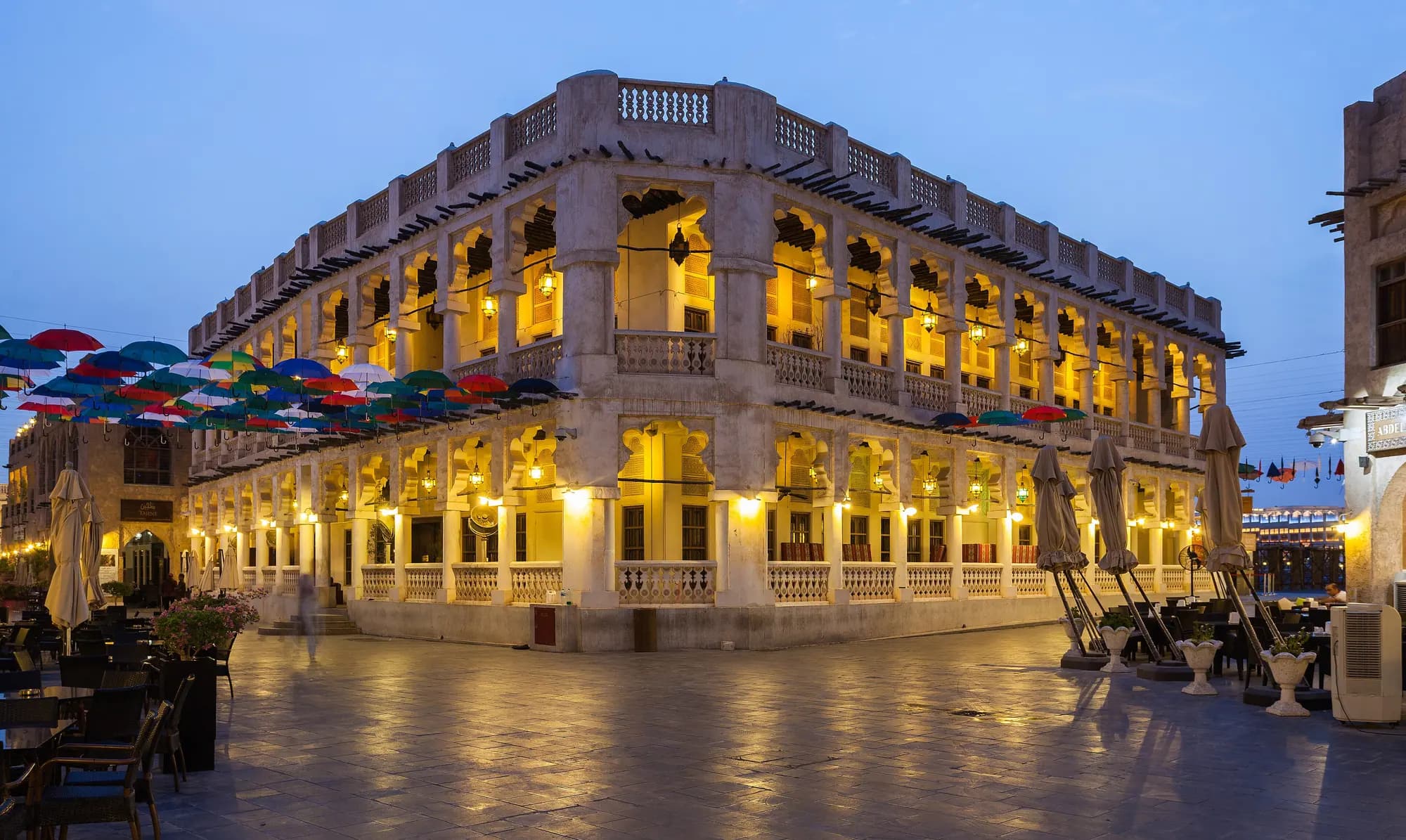 Souq Waqif at dusk